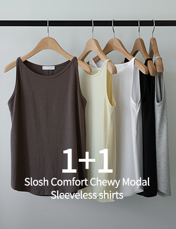 [1+1] Slosh Comfort Chewy Modal Sleeveless shirts Korea