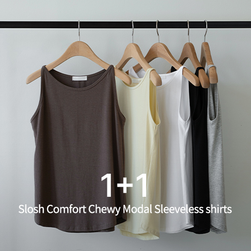 [1+1] Slosh Comfort Chewy Modal Sleeveless shirts