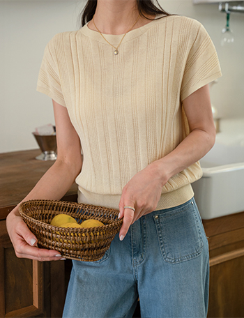 너쉬 Summer 홀가 캡소매 Knitwear Korea