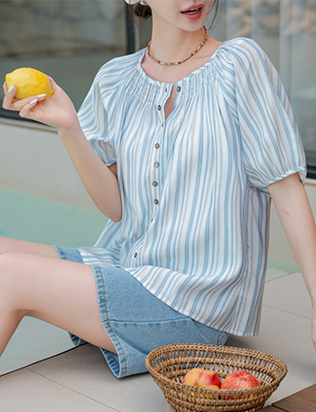 Heaven Stripe Blouse Korea