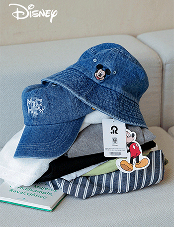 Two-type Mickey Denim Hat Korea