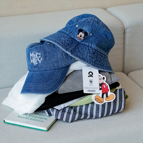 Two-type Mickey Denim Hat