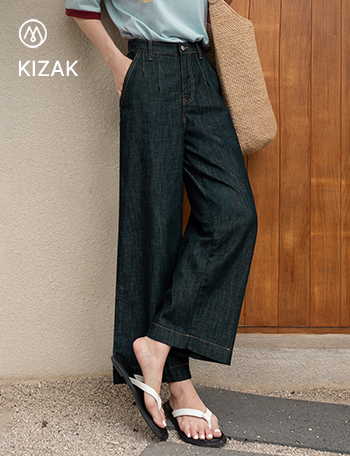 Perfect Pants 115ver (raw denim 8 quarter length semi-wide) (Non fade) Korea