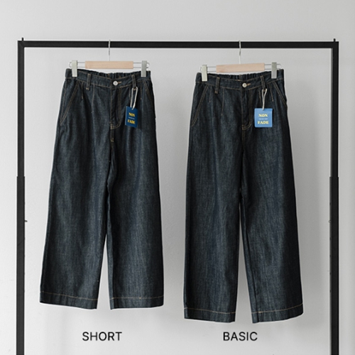 Perfect Pants 115ver (raw denim 8 quarter length semi-wide) (Non fade)