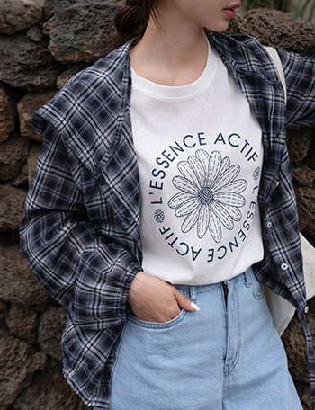 Summer Check Hood Shirt Korea