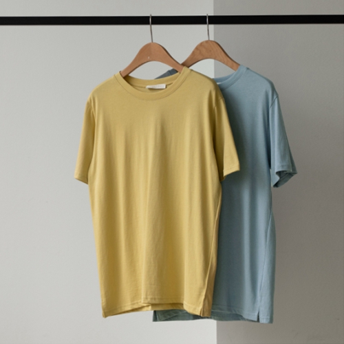 [valyou] Basic slit modal T-shirt (Short-sleeve)