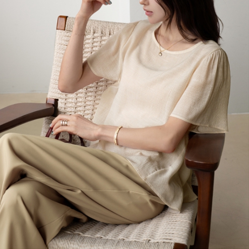 Silky Mood Flare Blouse