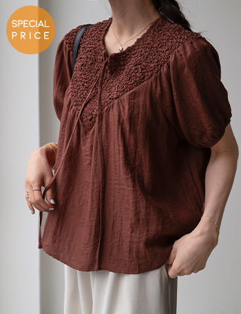 [Special Sale] And Wrinkle Blouse Korea