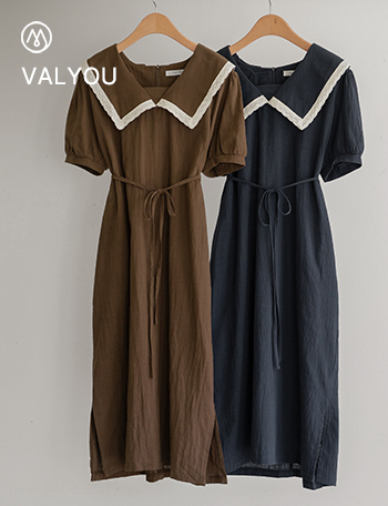 [valyou] Charming Collar Dress Korea