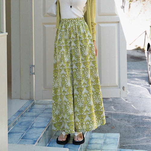 Comfortable Paisley Cool Banding Pants