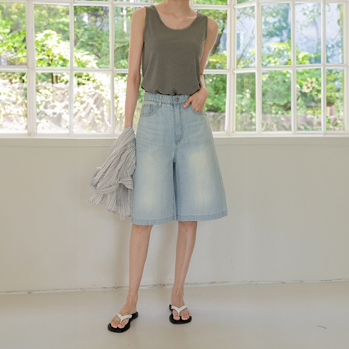 Trendy Banding Bermuda Pants