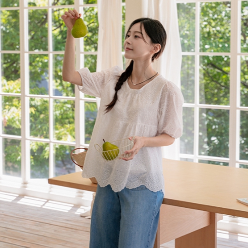 Wave Punching Blouse