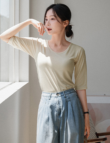 Touch-up Half Sleeve T-shirt Korea