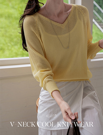 V Raglan Cool Knitwear Korea