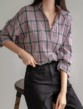 Verris Cotton Check Shirt Korea
