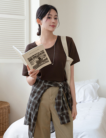 Soft 모달 유브이 Short-sleeve T-shirt Korea