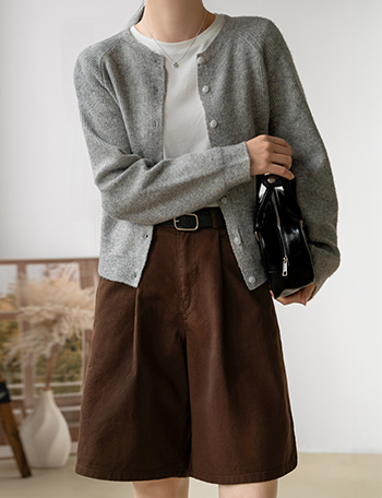 Mohe Raglan Knitwear Cardigan Korea
