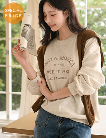 [Planning]Fox embroidered sweatshirt Korea