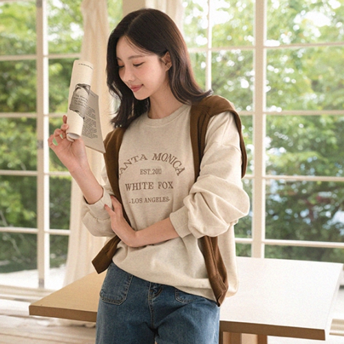 [Planning]Fox embroidered sweatshirt