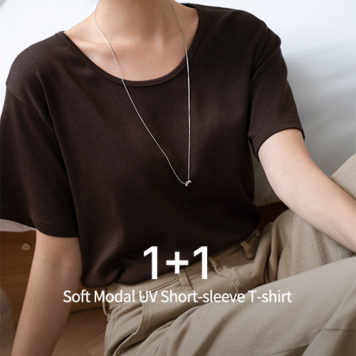 [1+1] Soft Modal UV Short-sleeve T-shirt