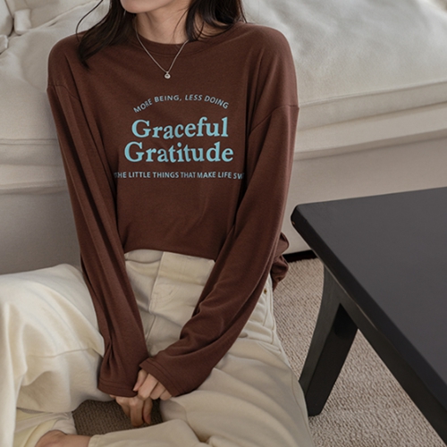 Grace Lettering Span T-shirt