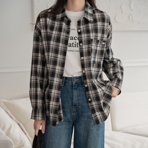 [Special Sale] M momo checkered shirt