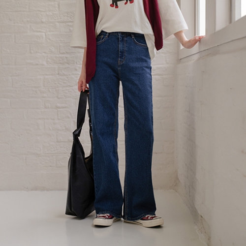 Eco Straight Wide Denim Pants