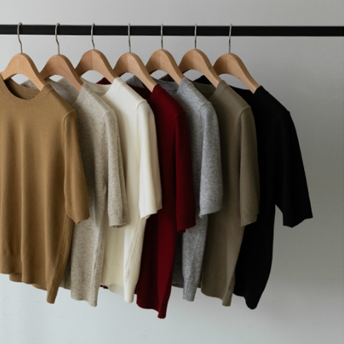 Course Round Short-sleeve Knitwear