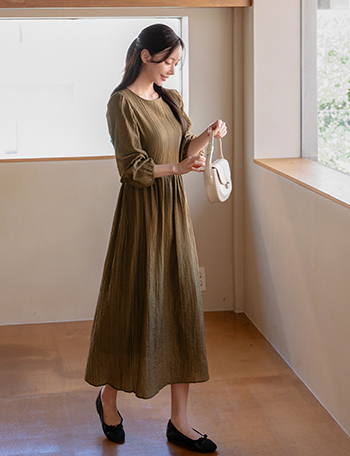 사라 Wrinkle 허리끈 Dress Korea