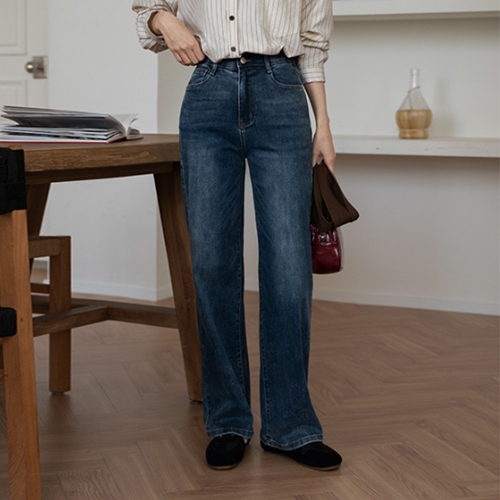 [Special Sale] 쫀득 Span Straight Denim Pants