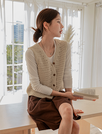 Stay Knitwear Vest Korea
