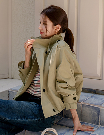 드라이 Harp Trench Coat Korea