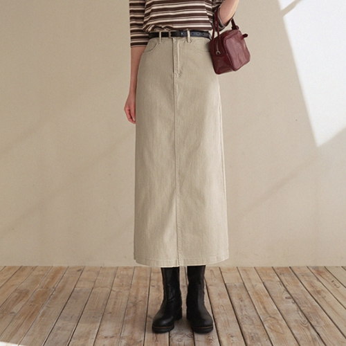 Twill Belt Skirt