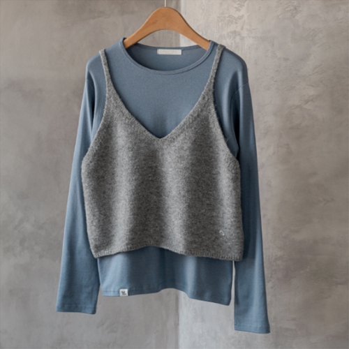 Flat pendant Knitwear Bustier