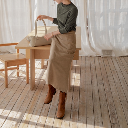 Wrinkle Pleats Half-polar T-shirt