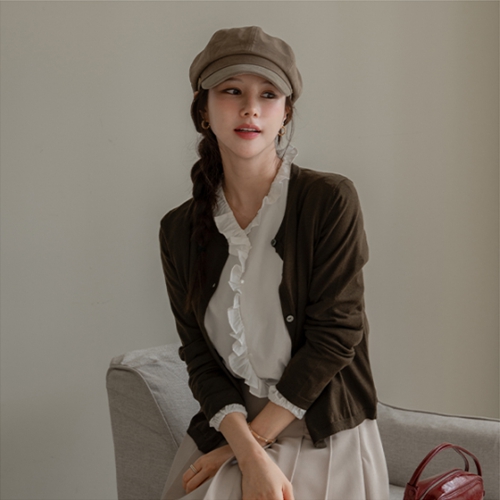 Mode Simple Knitwear Cardigan
