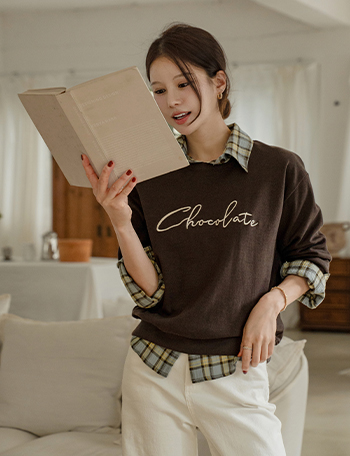 Autumn Chocolate sweatshirt Korea