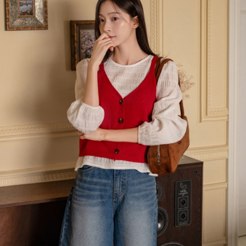 Le Mans Jagard Wrinkles Blouse