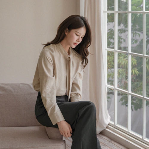 Drape Tie Blouse