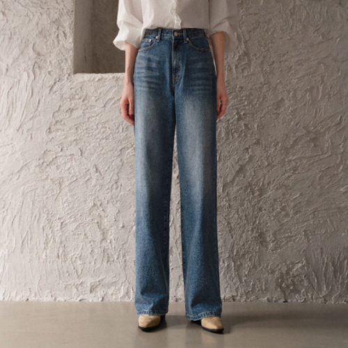 Blue 롱와이드 Denim Pants