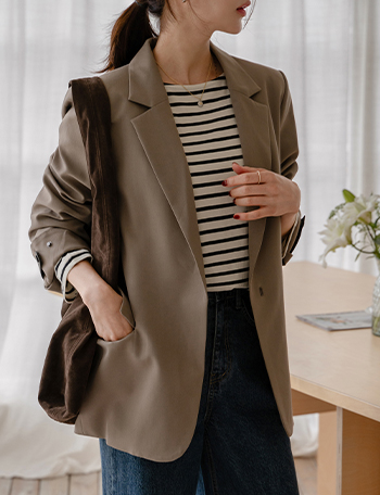 Moben Buckle Slit Jacket Korea