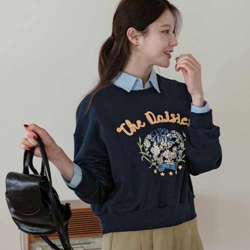 데이 Flower sweatshirt