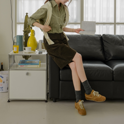 [valyou] Low Pocket Check Shirt