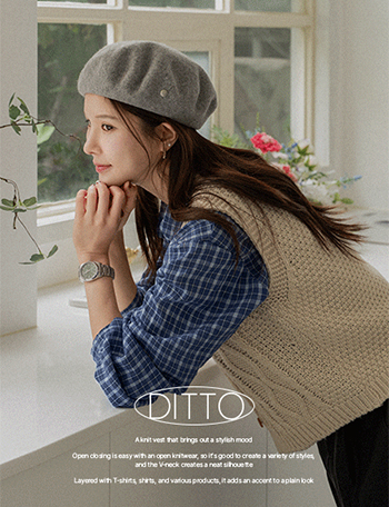 디토 Knitwear Vest Korea