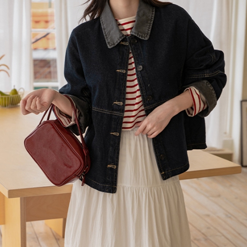 [Special Sale] Our Cotton Collar Denim Jacket