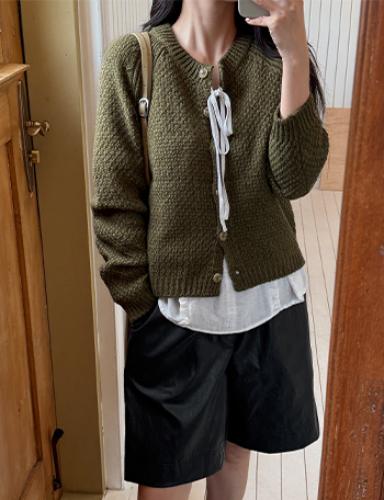 nagrang 와플 Knitwear Cardigan Korea
