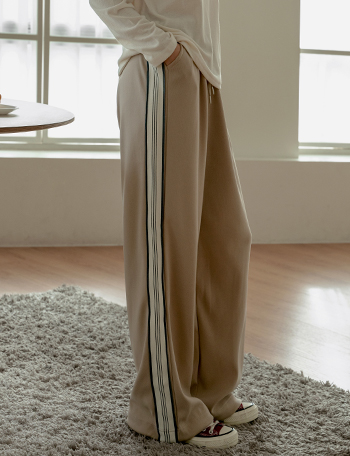 Track string Wide Pants Korea