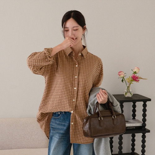 [valyou] Our Patch Check Shirt