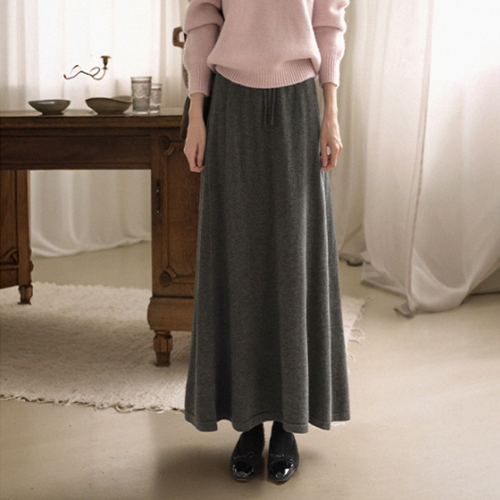Simple Maxi Knitwear Skirt