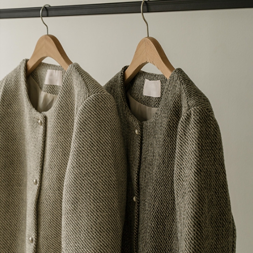 Dear Bean Button Tweed Jacket